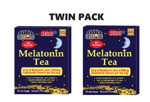 21st Century GoodNight Tea Melatonin 5mg with Chamomile 24 Tea Bags x 2 - Twin pack