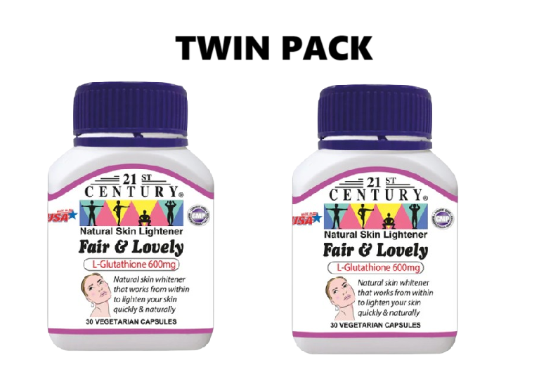 21st century glutathione review 21st Century Fair & Lovely 30 Vegetarian Capsules x 2 - Twin pack
