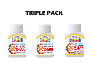 21st Century Vitamin C 500 mg Slow Release 60 Tablets x 3 - Triple Pack