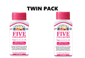 21st Century Five Collagens 90 Capsules x 2 - Twin pack