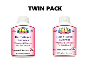 21st Century Hair Vitamin 90 Gummies x 2 - Twin pack