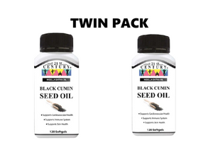 21st Century Black Cumin Seed Oil 120 Softgels x 2 - Twin pack