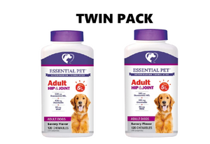 21st Century Essential Pet- Glucosamine & Chondroitin 500 / 400mg Chewable Tablets 120s x 2 - Twin Pack