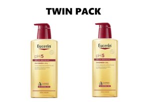 Eucerin PH Shower Oil with Pump 400ml x 2 - Twin Pack