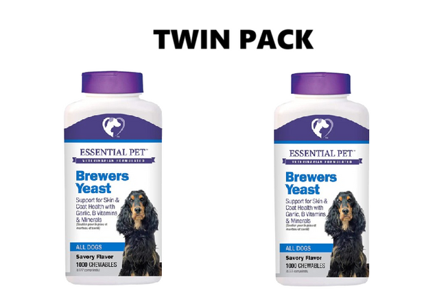 21st Century Essential Pet - Brewers Yeast Chewable Tablets 1000s x 2 - Twin Pack