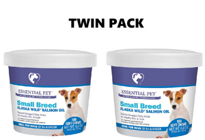 21st Century Essential Pet - Pet Dogs Small Breed Alaska Wild Salmon Oil 100 Soft Chews x 2 - Twin Pack