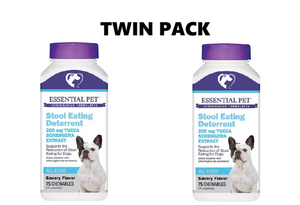 21st Century Essential Pet - Pet Stool Eating Deterrent Chewable Tablets 75s x 2 - Twin Pack