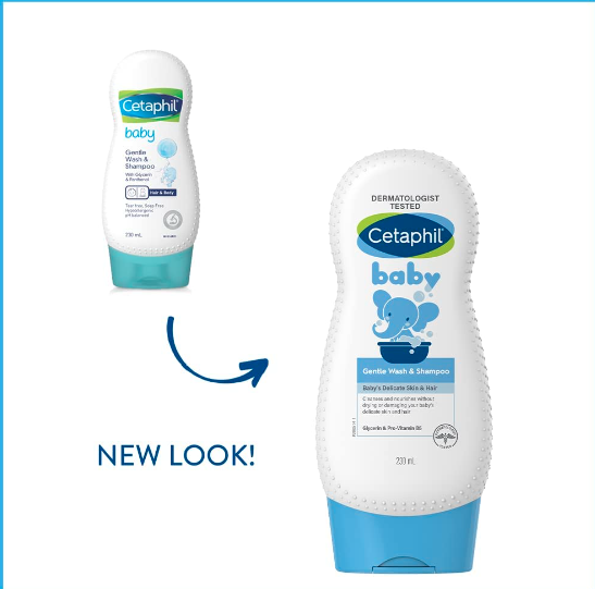 Cetaphil Baby Gentle Wash & Shampoo 230ml x 2