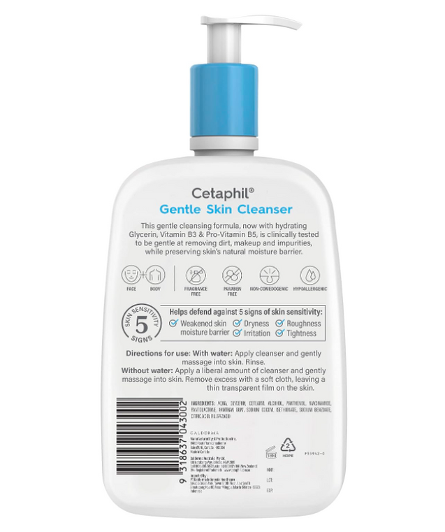 Cetaphil Gentle Skin Cleanser 1L Twin Pack
