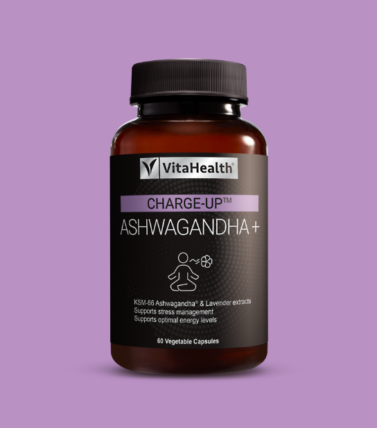 VitaHealth CHARGE-UP® Ashwagandha + 60 Veg Capsules