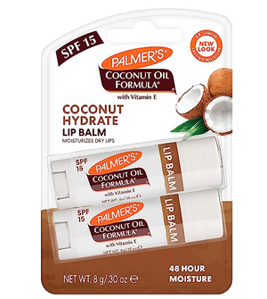 PALMER'S COCONUT OIL LIPBALM W SPF 15 x 2 with free sample