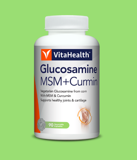 VitaHealth Glucosamine MSM + Curmin(90 Capsules)