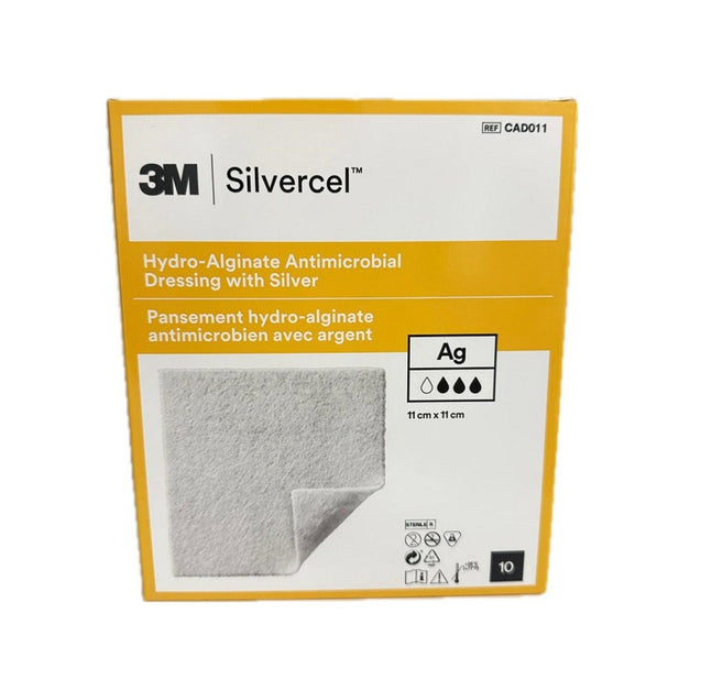 Silvercel Hydro Alginate Dressing with Silver - CAD011 - 11cm x 11cm.Box of 10’s