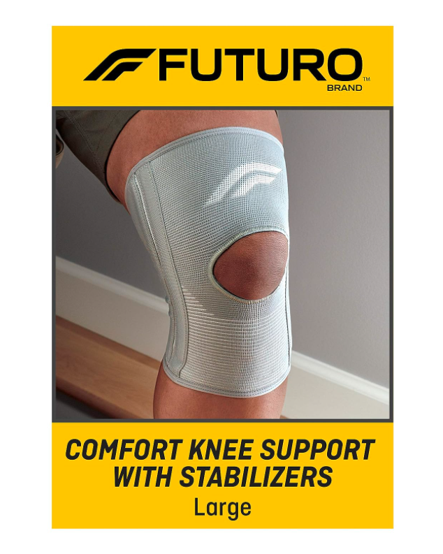 FUTURO COMFORT KNEE WITH STABILIZERS, L - Size