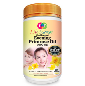 JR Life Sciences Cold Pressed Evening Primrose Oil 1000mg (300 Softgels)