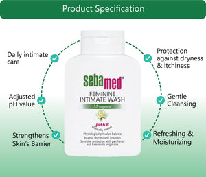 Sebamed Feminine Intimate Wash pH 6.8 200ml (menopause) X 2