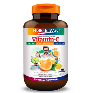 Holistic Way Non-Acidic Buffered Vit C 1000mg(60 Tablets)