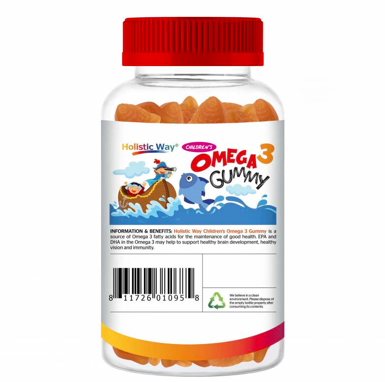Holistic Way Kids Omega 3 Fish Gummy(90 Gummies) Woods Pharmacy