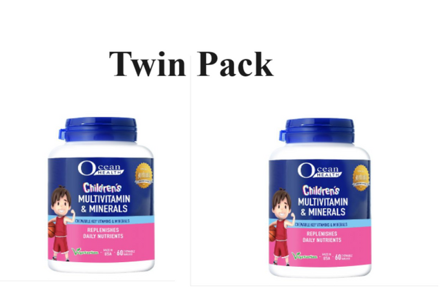 Ocean Health Child Multivitamin Chewable Tablets 2x60s - Twin Pack