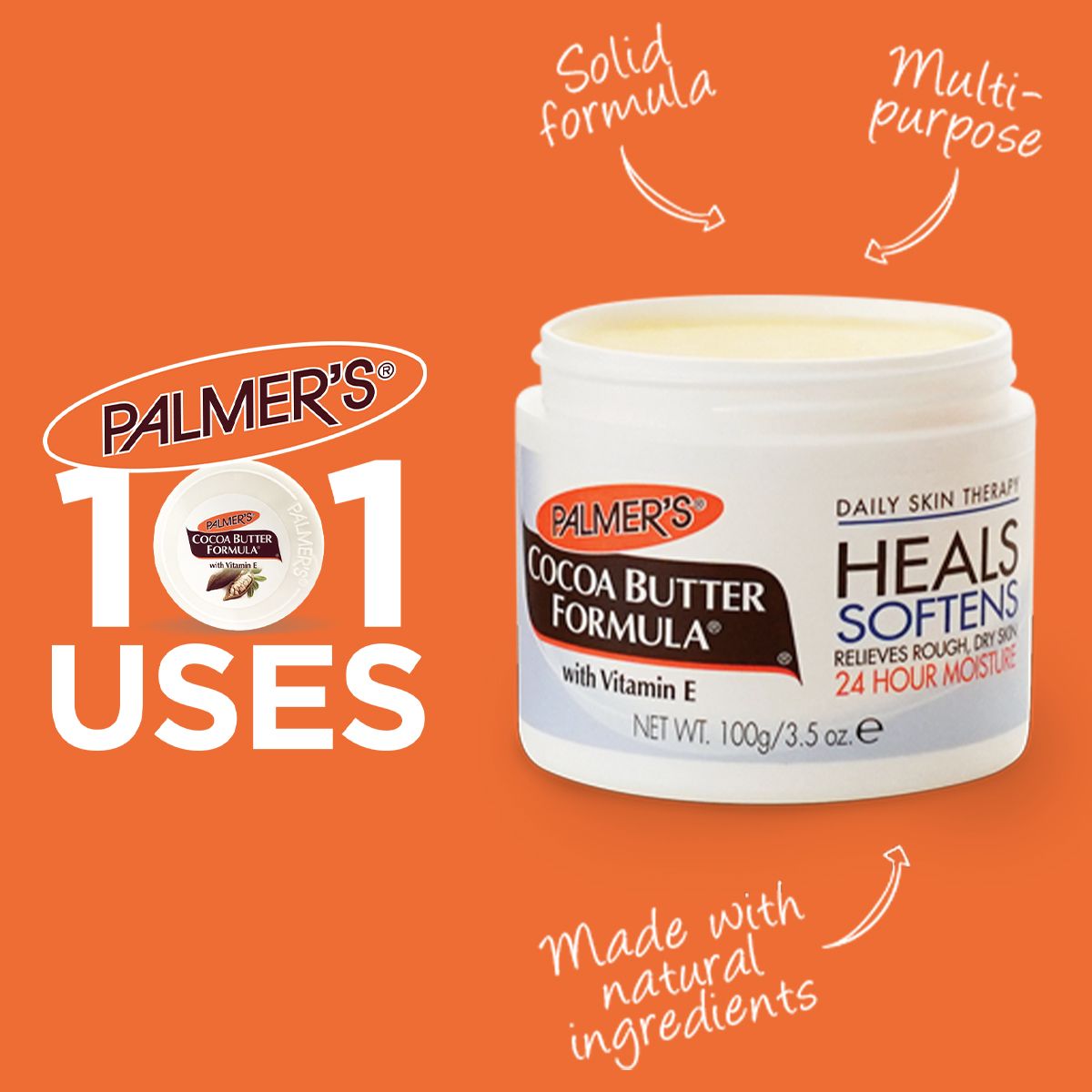 PALMER’S COCOA BUTTER CREAM 100G JAR with FREE PALMERS SAMPLES - Woods ...