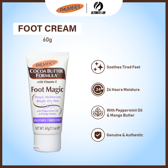 PALMER’S COCOA BUTTER FOOT MAGIC CREAM 60G X 2 with FREE PALMER'S SAMPLES