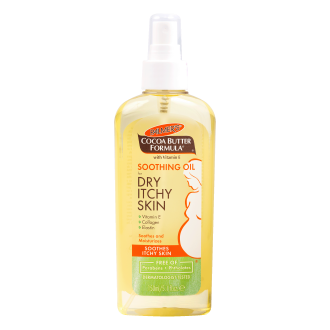PALMER’S COCOA BUTTER SOOTHING OIL FOR DRY ITCHY SKIN 150ML with FREE PALMER'S SAMPLES