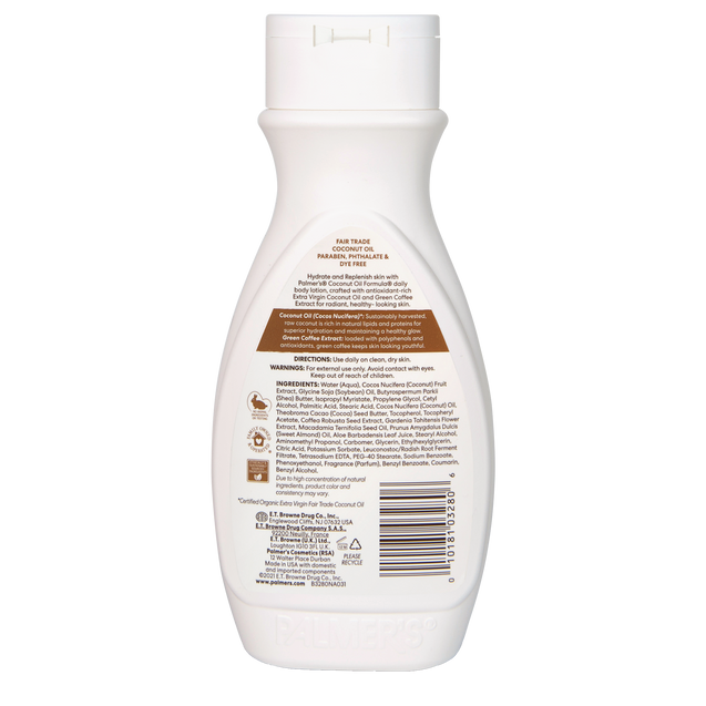 PALMER’S COCONUT OIL BODY LOTION 250ML with FREE PALMER'S SAMPLES