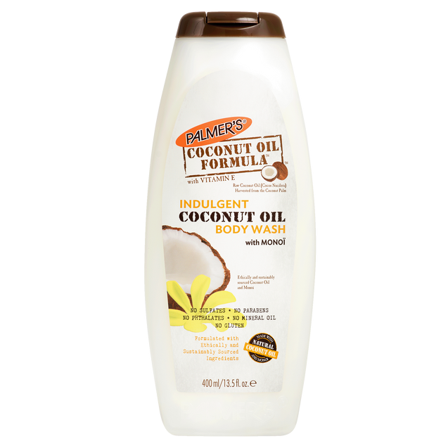 PALMER’S COCONUT OIL BODY WASH 400ML with FREE PALMER'S SAMPLES
