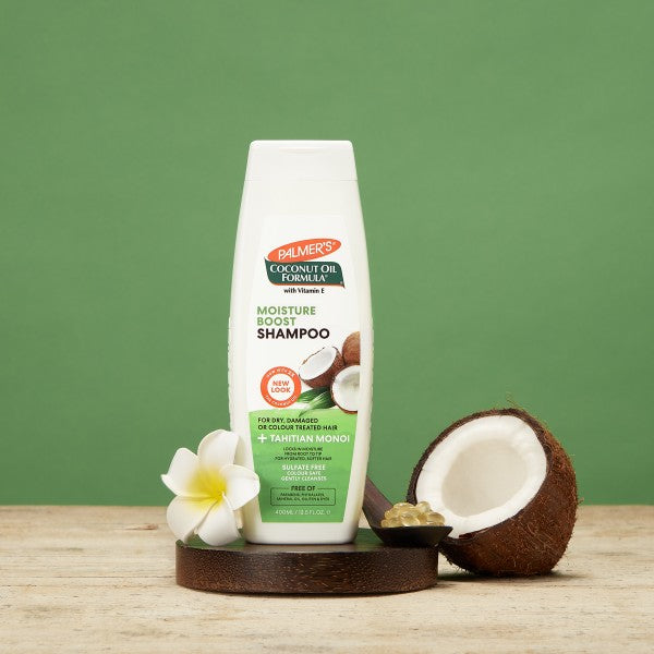 Palmer’s Coconut Oil Moisture Boost Shampoo 400ml (NEW) with FREE PALMER'S SAMPLES