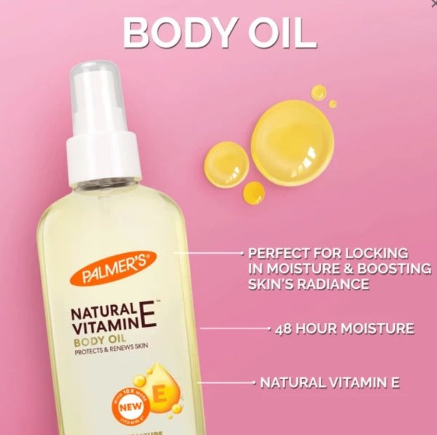 Palmer’s Natural Vitamin E Body Oil 150ml with FREE PALMER'S SAMPLES