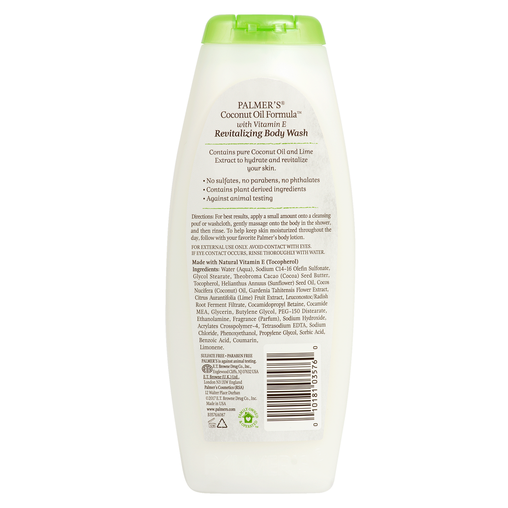 Palmer’s Revitalizing Coconut Oil Body Wash With Lime Extract (400ml ...