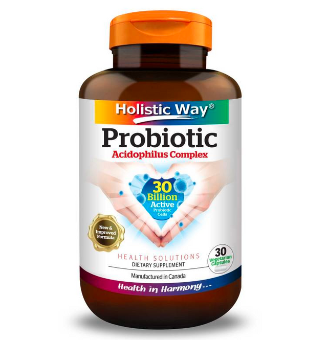 Holistic Way Probiotic Acidophilus Complex 30 Billion (30vegecapsules)