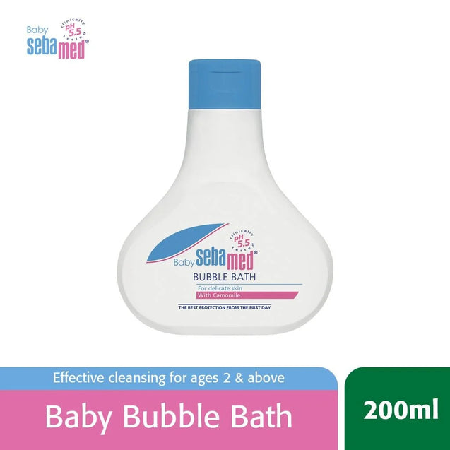 Sebamed baby bubble bath 200ml + FREE Samples