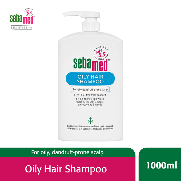 Sebamed oily hair shampoo 1L + FREE samples