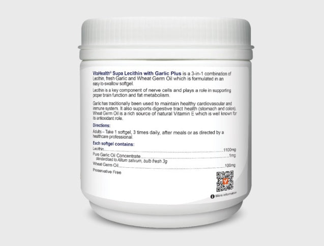VitaHealth Supa Lecithin Garlic Plus 120's