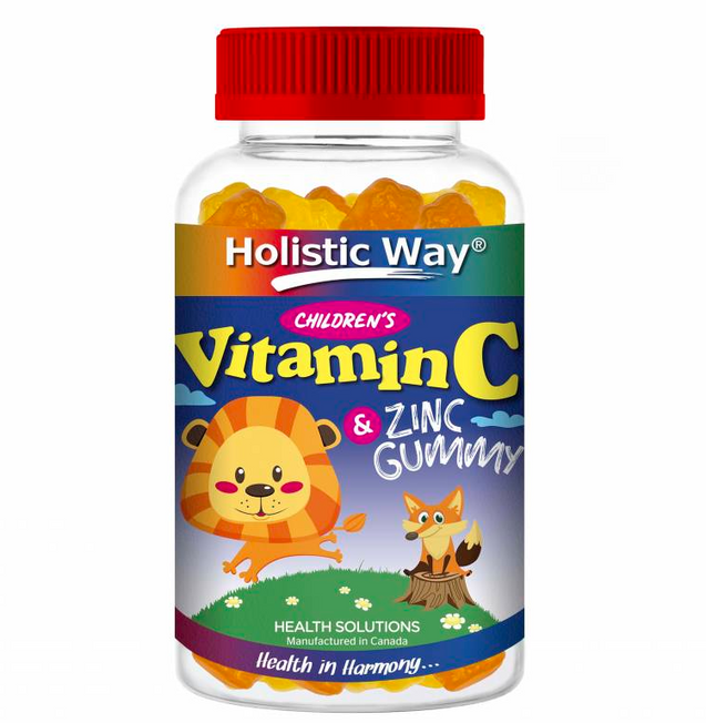 Holistic Way Kids Vitamin C+Zinc Lion Gummy(90 Gummies)