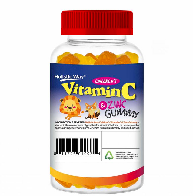 Holistic Way Kids Vitamin C+Zinc Lion Gummy(90 Gummies)