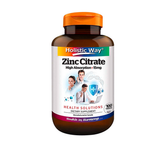 Holistic Way Zinc Citrate 15mg (100 Tablets)