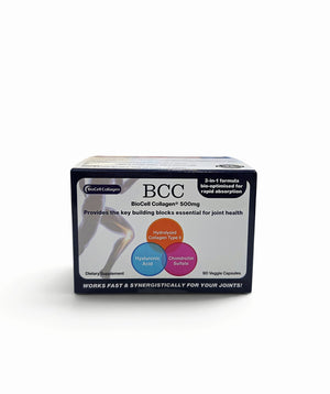 BCC BioCell Collagen 500mg veggie caps 90s - for healthy joints