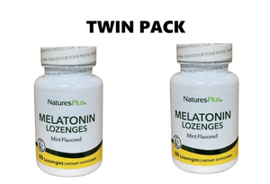 NATURES PLUS MELATONIN MINT LOZENGE 60 LOZENGES X 2 - TWIN PACK