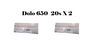 "Dolo 650mg tabs 20s X 2 - contains paracetamol 650mg "