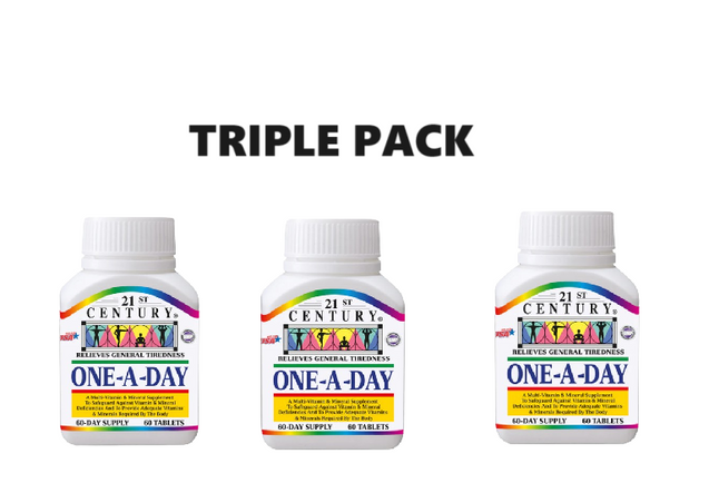 21st Century One A Day 60 Tablets x 3 - Triple Pack