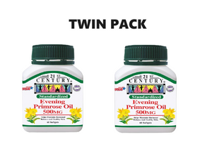 21st Century Evening Primrose Oil EPO 500mg 60s x 2 - Twin Pack