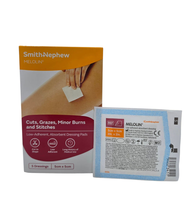 SMITH & NEPHEW S&N MELOLIN 5 X 5 CM 5S x 2 - Twin Pack