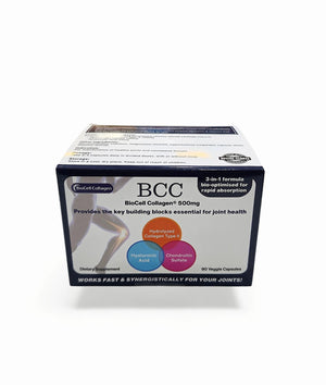BCC BioCell Collagen 500mg veggie caps 90s - for healthy joints