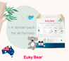 Euky Bear Starter Pack(Includes Vaporiser, Sniffly nose inhalant 100ml, Sleepytime 100ml, Chestrub 50g)