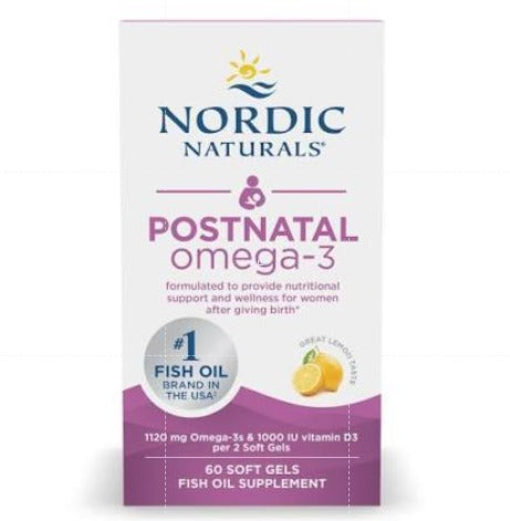 CLEARANCE SALE - Nordic Naturals Postnatal Omega 3 60 Softgels - EXP MARCH 2027