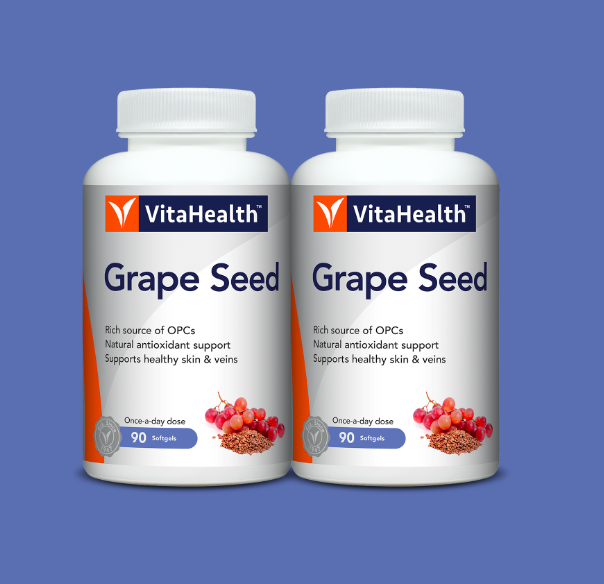 VitaHealth Grape Seed 12000 (90x2 soft-gels) - Woods Pharmacy VitaHealth Grape Seed 12000 (90x2 soft-gels) - Woods Pharmacy