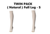 Twin Pack - MOLNLYCKE Tubigrip Shaped Support Bandage (Natural) Full leg (S) - 2 PCS