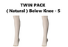 Twin Pack - MOLNLYCKE Tubigrip Shaped Support Bandage (Natural) Below knee (S) - 2 PCS